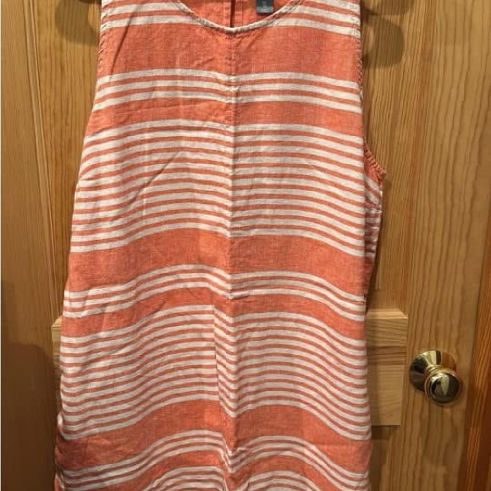 Old Navy Orange and White Striped Top